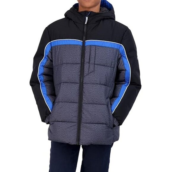 ZEROXPOSUR * GRAY THERMAL WINTER JACKET WITH HOOD FOR BOYS SIZE: 4T NWT - Picture 1 of 4